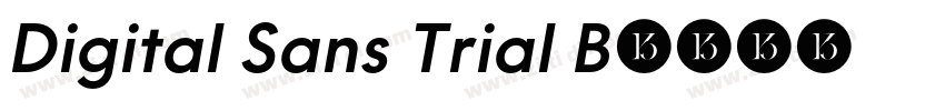Digital Sans Trial B字体转换